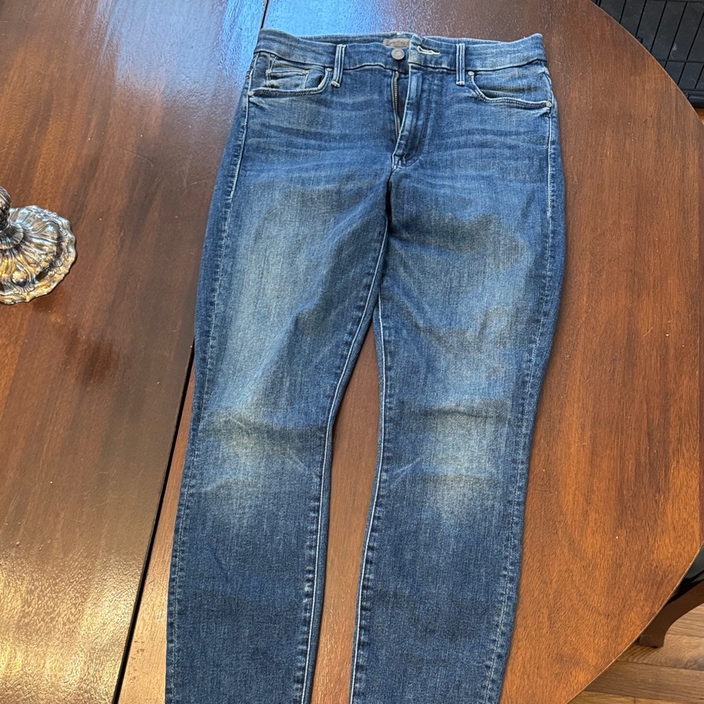 MOTHER High waisted looker ankle jeans